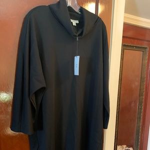 Black Halston Midi Dress